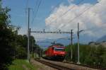 Re 460 096 mit InterRegio am 29.06.2009 bei St.