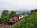 Re 460 115-9  Heidiland  am 21.5.05 kurz vor Thalwil