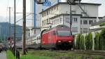 Re 460 058-1  La Cte  durchfhrt am 20.08.10 Oftringen.