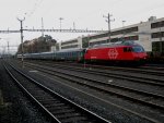 Re 460 054 abgestellt in Neuenburg.