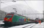 Re 460 087-0 und Re 460 111-8 im Bahnhof Chur.