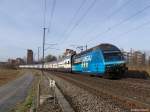 Re 460 034  Zugkraft Aargau  am 20.11.05 zwischen Cham und Zug