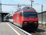 SBB - 460 114-2 mit IR bei der durchfahrt im Bahnhof Mgenwil am 23.05.2011