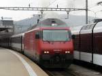 SBB - 460 095-3 mit IR im Bahnhof Olten am 07.04.2013