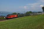 Re 460 035-9 fhrt am 10.07.2013 mit dem IR 2284 von Horgen Oberdorf Richtung Oberrieden Dorf.