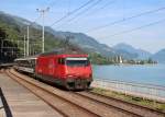 Am 26.Juli 2013 war 460 048 zwischen Mhlehorn und Unterterzen an der Strecke Ziegelbrcke - Sargans mit einem Schnellzug auf dem Weg nach Chur.