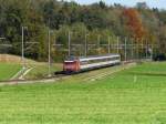 SBB -  IR Konstanz - Biel unterwegs bei Sigershausen am 22.10.2013