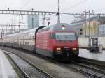 SBB - 460 081-3 mit IR bei der einfahrt in HB Zürich am 22.03.2014