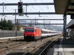 SBB - 460 057-3 mit IR bei der durchfahrt im Bahnhof Rothrist am 30.03.2014