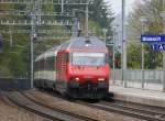 SBB - 460 053-2 mit IR unterwegs in Sissach am 06.04.2014