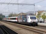 SBB - 460 105-0 mit IR unterwegs in Sissach am 06.04.2014