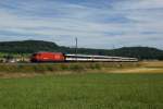 Re 460 061-5 nähert sich am 06.07.2014 mit dem IR 2569 Rafz.