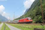 Re 460 047-4  Maderanertal  mit einem IR bei Erstfeld