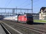 SBB - IR mit der Lok 460 117-5 bei der durchfahrt in Rupperswil am 26.10.2014