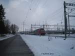 Re 460 078 mit schiebendem EW4-Pendel am 24.3.07 bei der UA Oberwinterthur.