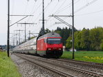 SBB - 460 053-2 mit IC unterwegs bei Lyssach am 30.04.2016