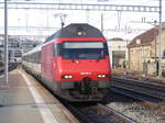 SBB - 460 115-9 bei der einfahrt im Bahnhof Burgdorf am 20.11.2016