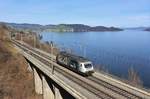 SBB Re 460 105  Eule  unterwegs am Ostermontag als Lokzug Zürich HB-Flüelen am Zugersee zwischen Immensee und Arth-Goldau.