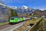 Re 460 080 mit einem IC am 11.03.2017 bei Mols.