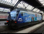 SBB - Werbelok 460 078-9 im HB Zürich am 2024.09.27