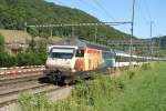 Re 460 015 DRS III et IR vers Teckau 18 juillet 2006