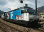 SBB,Werbelok Re 460  Schweizer Fernsehen  am 20.05.01 in Chur