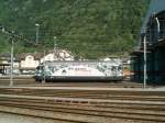 Re 460 im Depot Erstfeld  Gotthard  im August 2003.