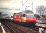 SBB Re 460 018 'Mobility' - Lenzburg - 03.01.2003