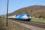 460 024 `Doris Leuthard´ (Zugkrft Argau II) am 08.03.11 bei Tecknau