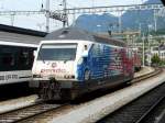 SBB - 460 001-1 bei Rangierfahrt im Bahnhof Chur am 18.09.2012