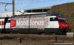 Die Re460 031-8 der SBB in Mobil Bonus Farben am 24.