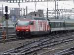 SBB Re 460 005-2 Jubiluns Lok 100 Jahre SBB am 21.04.2003 in Zrich HB