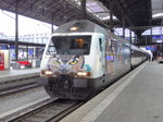 SBB - Werbelok 460 105-0 im Bahnhof Basel SBB am 23.04.2016