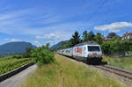 Re 465 004 mit einem RE am 16.06.2017 bei Les Deurres.