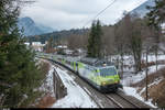 BLS Re 465 001 mit Beklebung zum Jubiläum  10 Jahre Lötschberg Basistunnel  am 2.