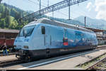 Loktaufe Re 465 016 auf den Namen  Stockhorn  zum 50-jährigen Jubiläum der Stockhornbahn am 5.