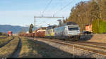 BLS Re 465 016 und 001 mit einem Stahlzug Gerlafingen - Domodossola am 17.