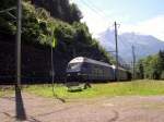 Berner Oberland 2007 - Selbstverstndlich gehrt zum Urlaub im berner Oberland auch fr einen Eisenbahner der Bahnerlebnispfad der BLS welcher von Frutigen ber Blausee nach Kandersteg fhrt.