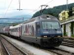 BLS - Lok 465 004-0 vor Rolla im Bahnhof Spiez am 20.06.2009