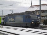 BLS Re 465 012 Euro Tunnel am 22.12.2009 in Kerzers