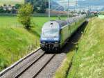 BLS - RE mit Lok 465 002-4 von Bern nach Luzern unterwegs bei Trimstein am 28.05.2011