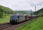 Re465 017 (91 85 4 465 017-2 CH-BLS) mit Güterzug am 10.05.2013 in Tecknau