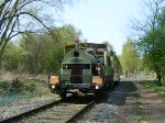 BLS Re 465 001-6 und noch eine 465 mit einem HUPAC Zug am 30.07.03 bei Ausserberg  Ltschberg Sdrampe 