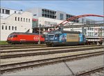 Ein besonderer Gast lässt den Bahnhof im Nachbarland vermuten.