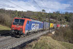 474 016 ist in Villnachern AG (CH) unterwegs in Richtung Basel, aufgenommen am 27.11.2021.