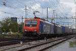 Doppeltraktion, mit den Loks 474 013-0 und 189 988-9 durchfährt den Bahnhof Pratteln. Die Aufnahme stammt vom 16.09.2021.