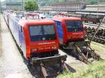 Re 474 013 und Re 474 014 am 5.6.05 in Chiasso