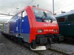 SBB - Fahrzeugausstellung bei der SBB vor dem Depot Biel/Bienne mit der 474 014-8 anlsslich der 150 Jahre Feier des Jurabogens am 26.09.2010    