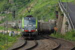 BLS 475 420 mit KLV am 28.06.2024 in der Nähe von Boppard/Rhein