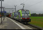 BLS - 475 431 + 475 427 + 841 ... mit Zuckerrübenzug bei der durchfahrt in Busswil am 2024.10.19